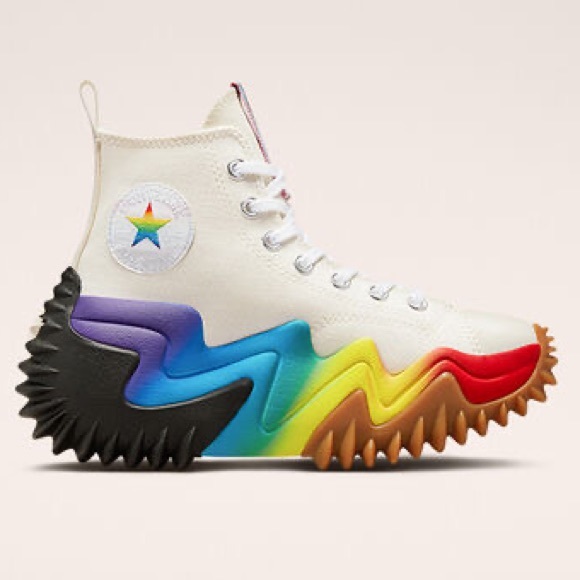 LIMITED ED PRIDE Run Star Motion Platform High Top - Picture 3 of 11